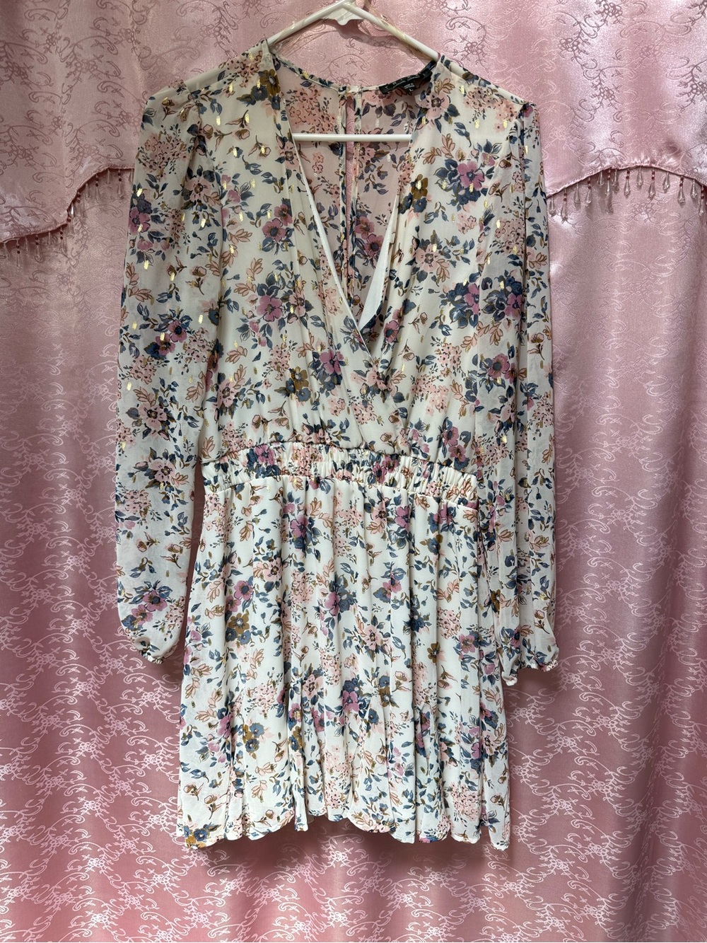 jcpenney Floral Long Sleeve Dress